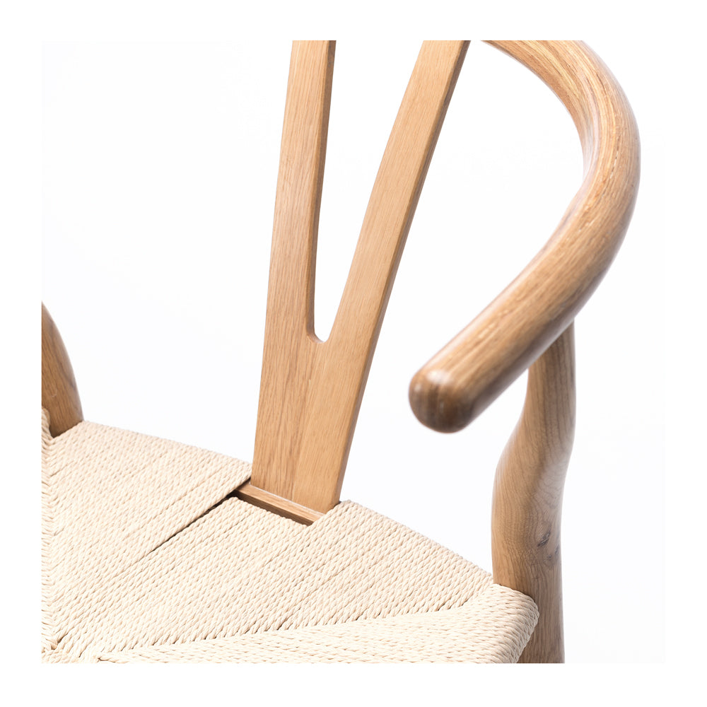 Wishbone Oak & Rope Dining Chair
