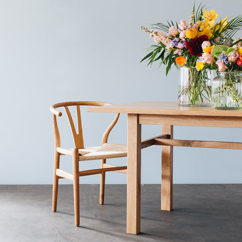 Wishbone Oak & Rope Dining Chair