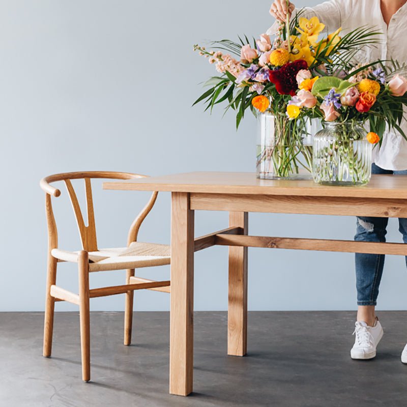 Wishbone Oak & Rope Dining Chair