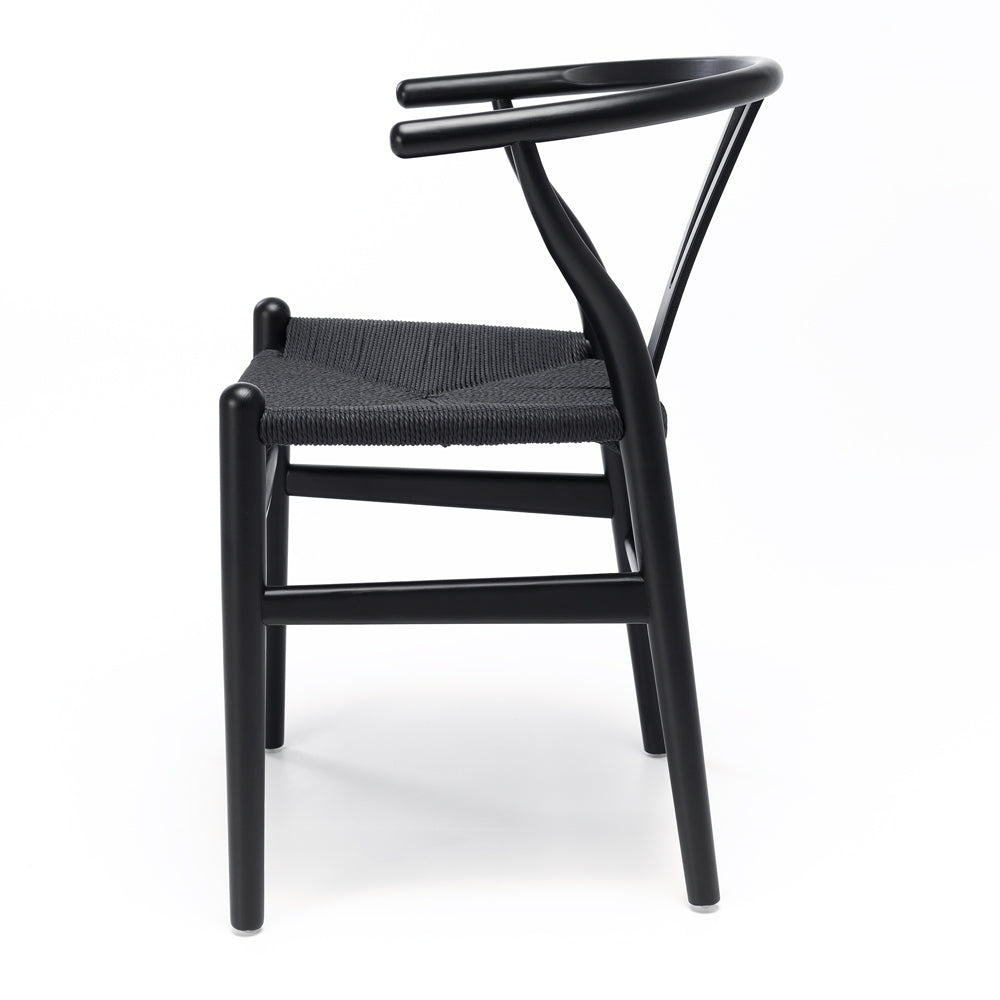 Wishbone Oak & Rope Dining Chair