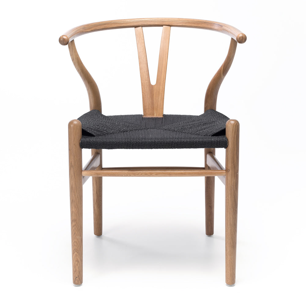 Wishbone Oak & Rope Dining Chair