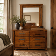 Woodgate 6 Drawer Dresser & Mirror (Brown)