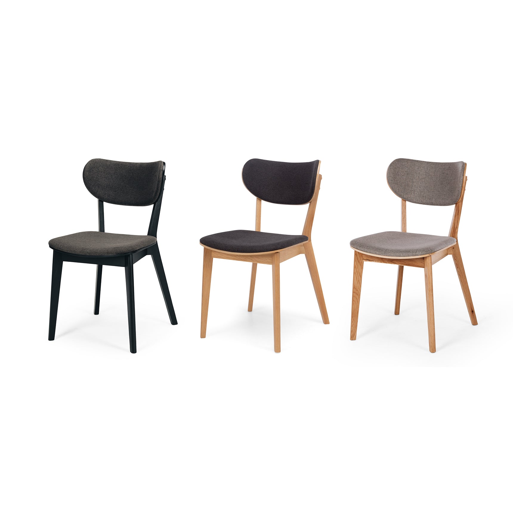 Zurich Fabric Oak Dining Chair