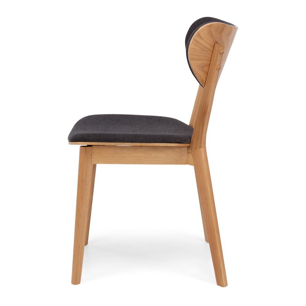 Zurich Fabric Oak Dining Chair
