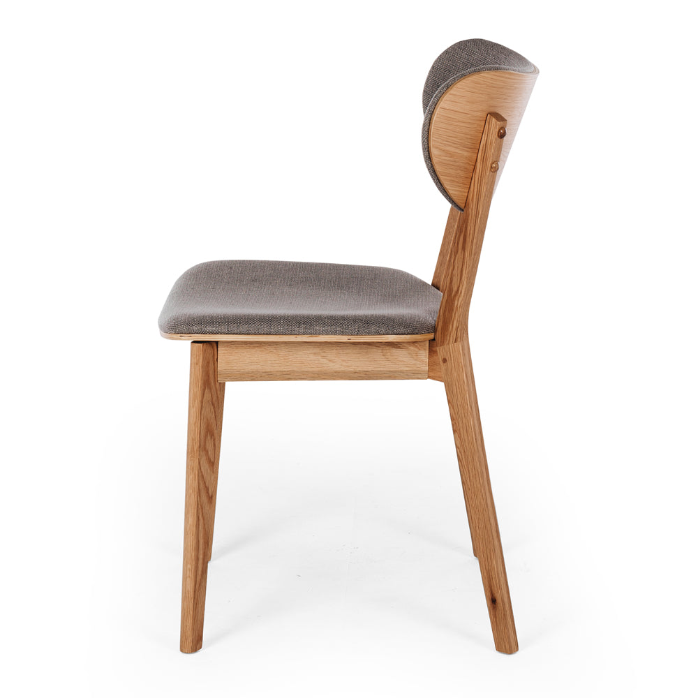 Zurich Fabric Oak Dining Chair