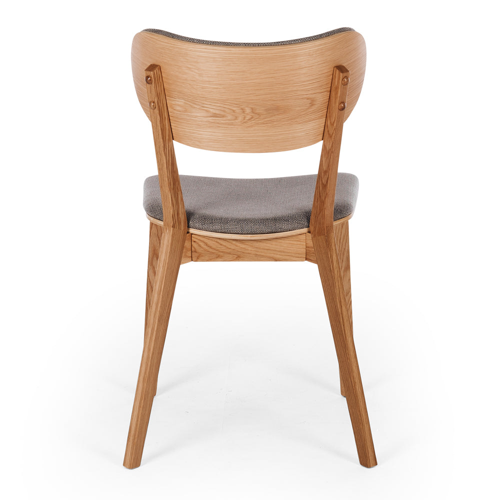 Zurich Fabric Oak Dining Chair