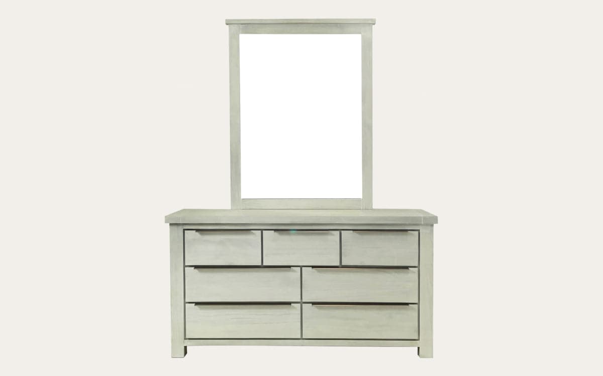 Amanda Solid Timber Dresser with Mirror