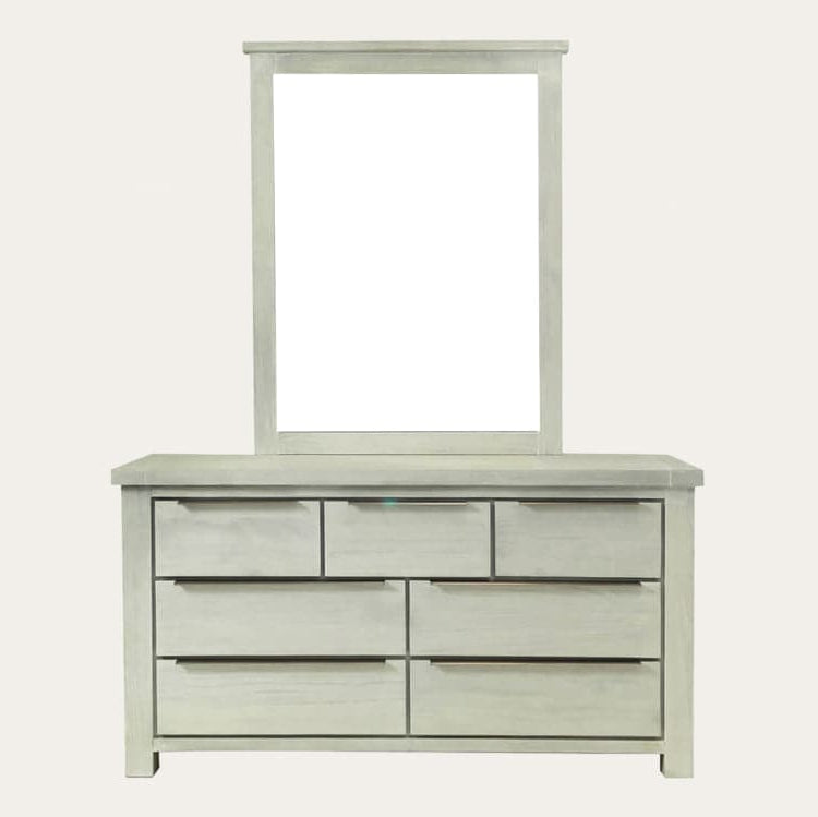 Amanda Solid Timber Dresser with Mirror