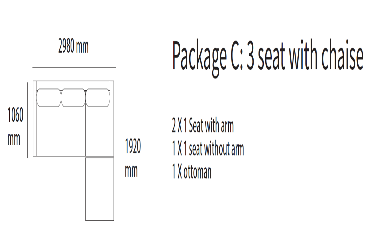 Ocean modular Lounge-Aurora Stone (Beige)