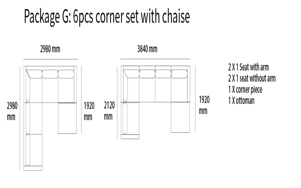 Ocean modular Lounge-Aurora Stone (Beige)