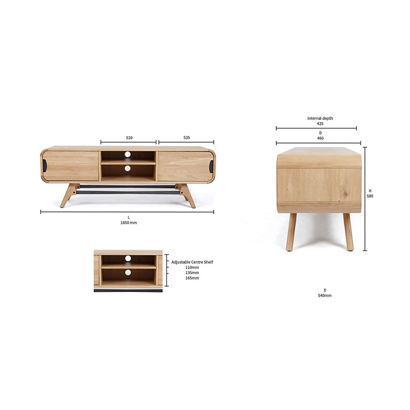 Flow TV Unit (Oak)